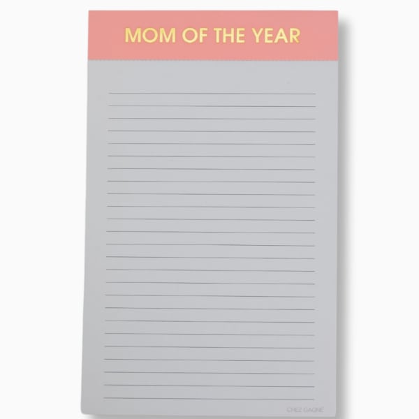 Mom of the Year Lined Notepad