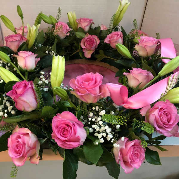 Rose & Lily Urn Wreath / Centerpiece