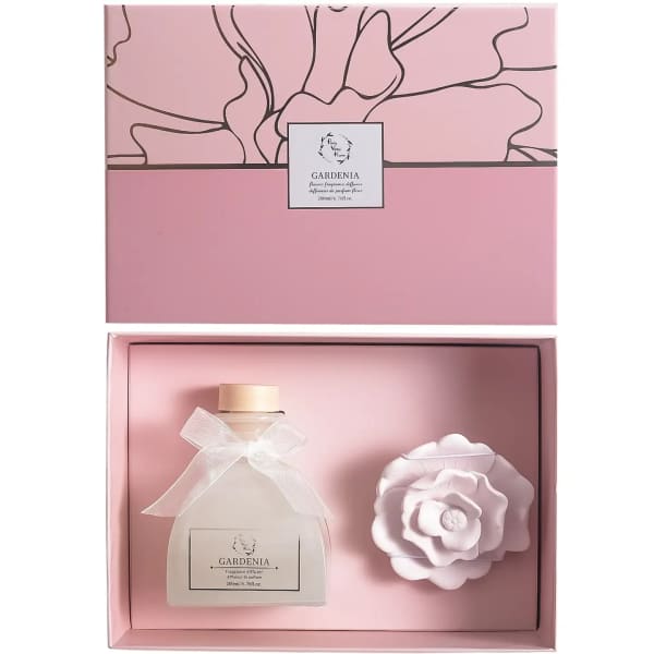 Diffuser Sunshine Ceramic Rose Giftset (Gardenia Pink)