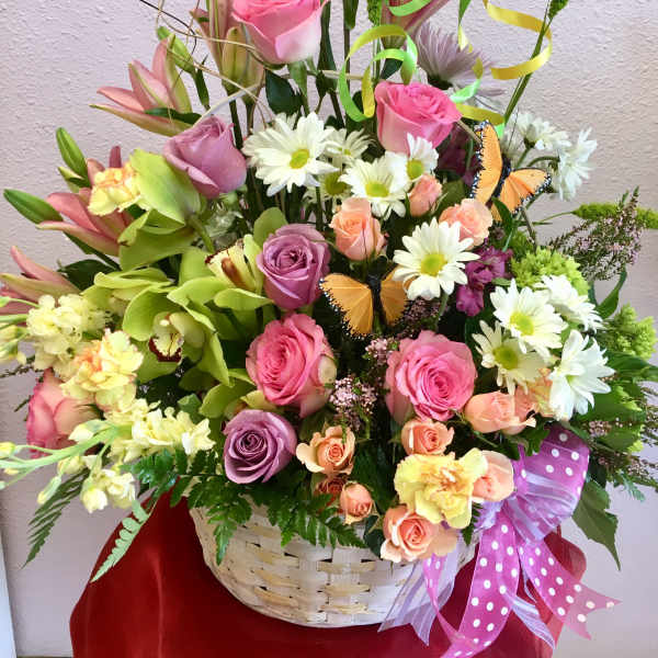 Fabulous Flora Basket by Forever Flowers