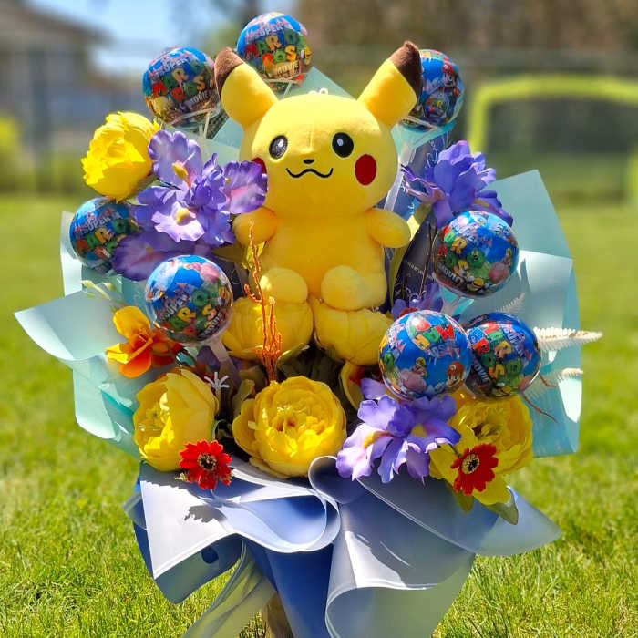 The Pikachu & Friends Gamer Bouquet