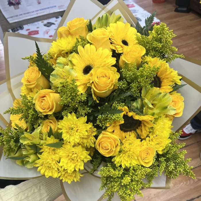 Bright yellow bouquet
