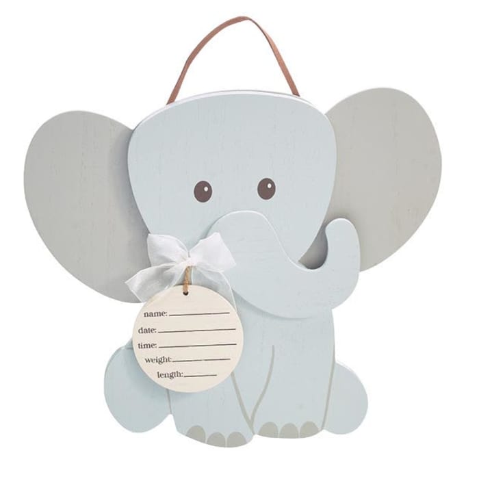 Baby Boy Elephant Wall Hanging