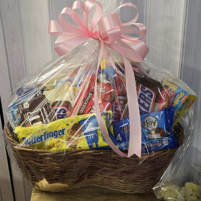 Sweet tooth candy basket