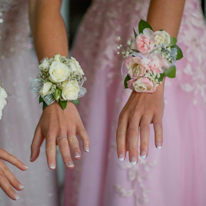 Wrist corsage, your choice of colors