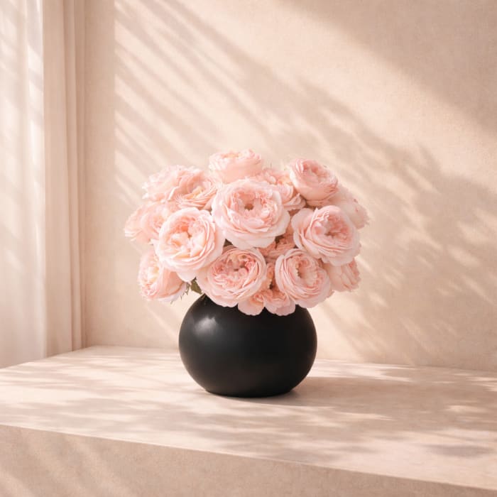 Blush Garden Rose Arrangement