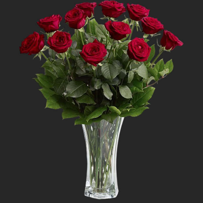 A Dozen Premium Red Roses