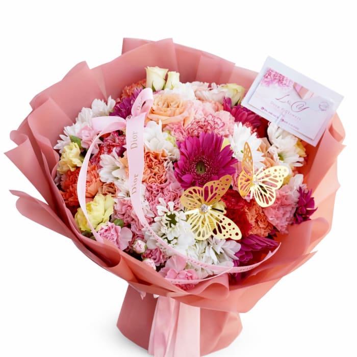 Sweet Butterfly Garden bouquet