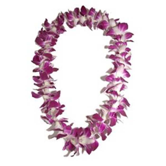 Purple Dendrobium Lei