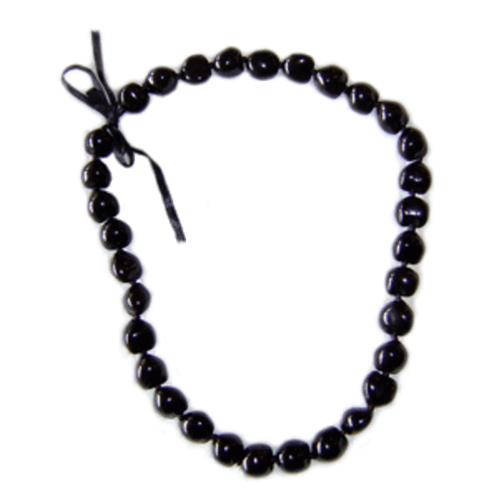 Kukui Nut Lei - Black