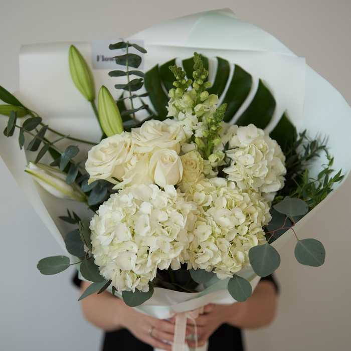 Luxury white and Green