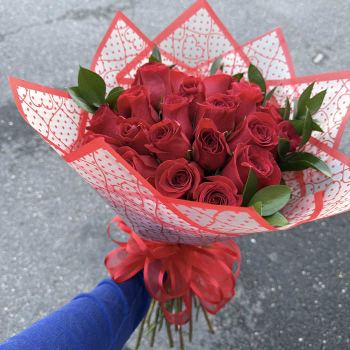 25 Red Rose bouquet