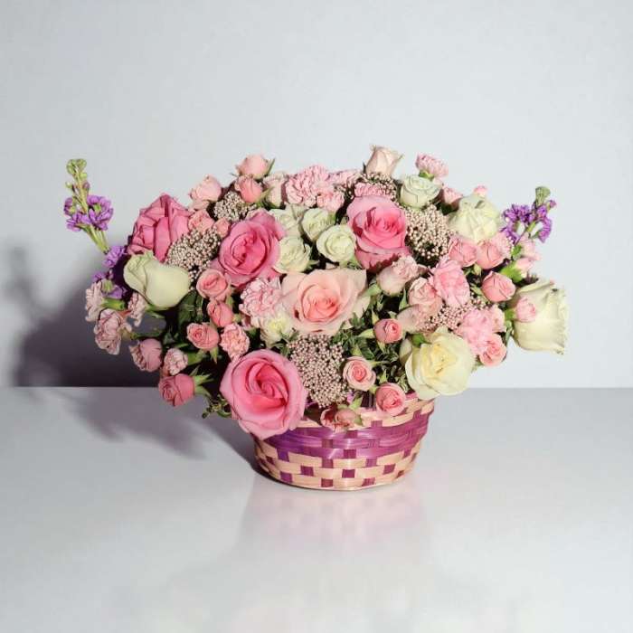 Blushing Harmony Basket #83