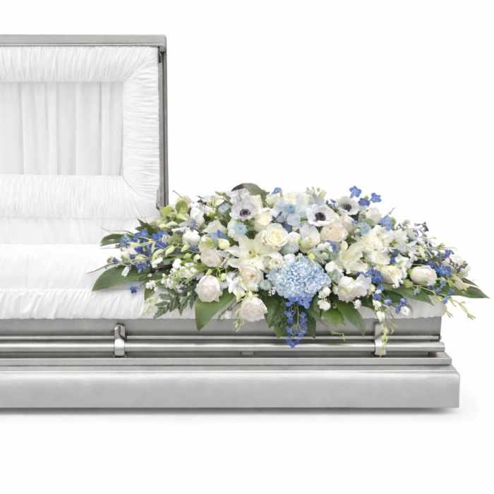 Blue Curl casket