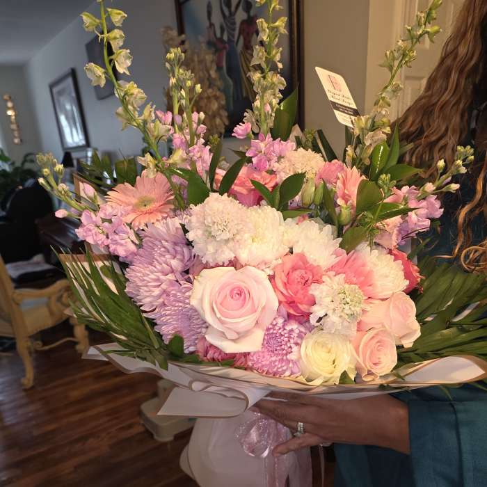 Korean wrapped large custom bouquet