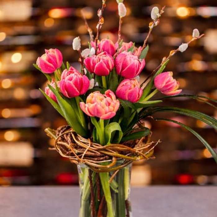 Whispering Tulip Nest- Assorted Colors