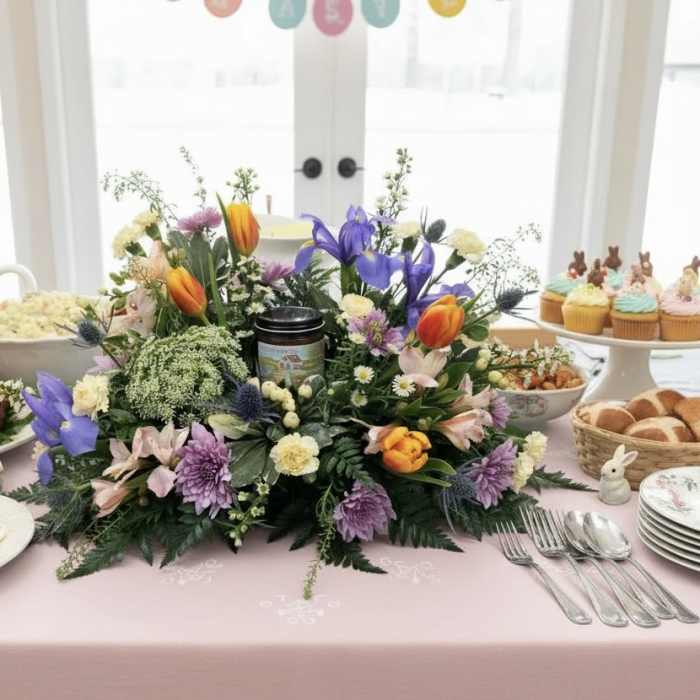 Spring has Sprung Candle Centerpiece