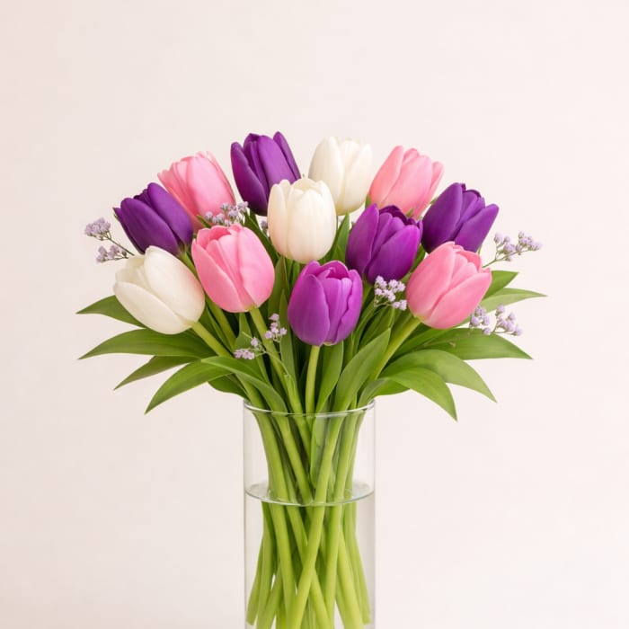 Spring Harmony Tulip Vase