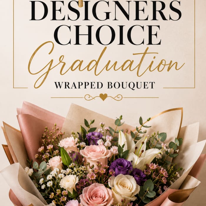 Graduation wrapped bouquets