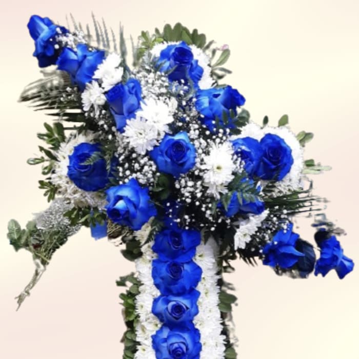 Blue Sympathy Cross