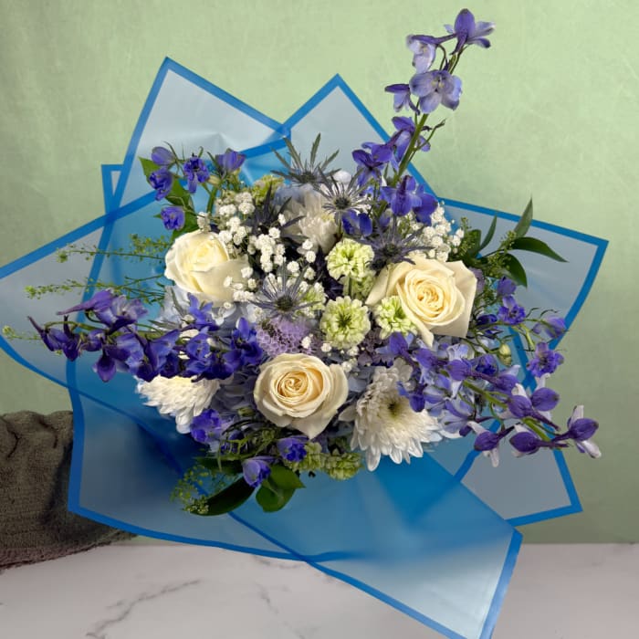 Whispering Winds Wrapped Bouquet