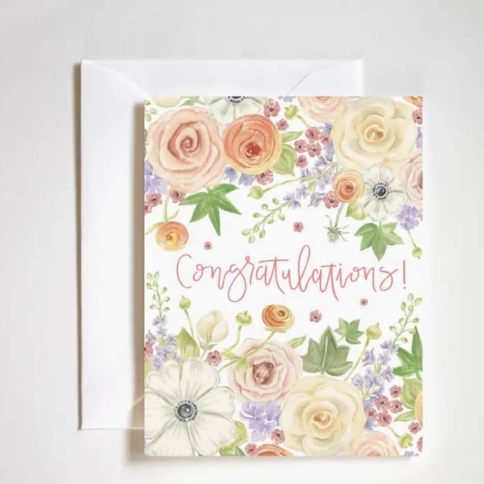 Floral Congratulations Card