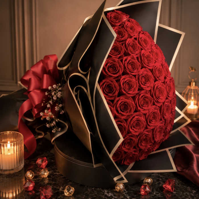 100 RED ROSES