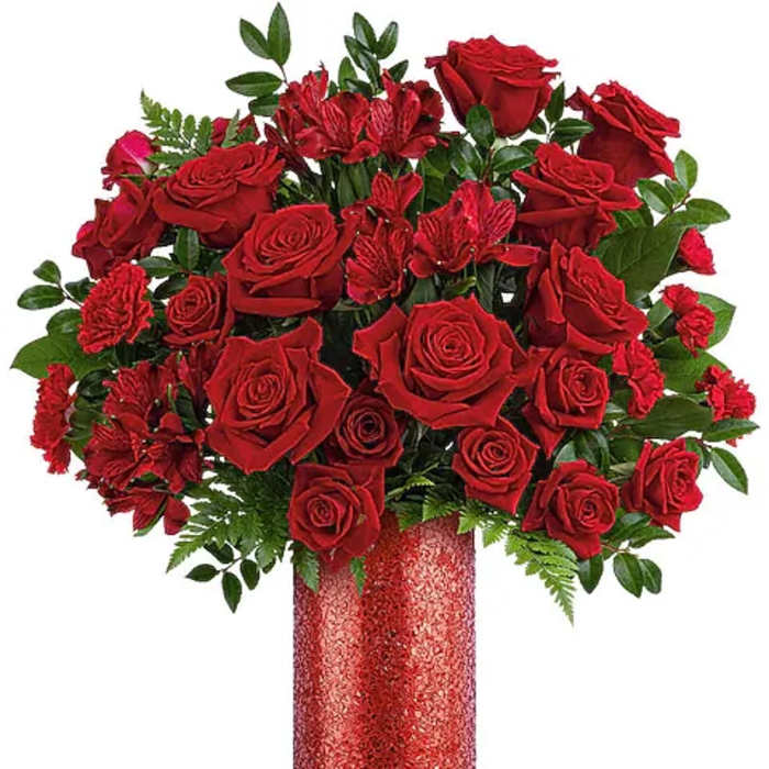 Teleflora's All My Rouge Bouquet