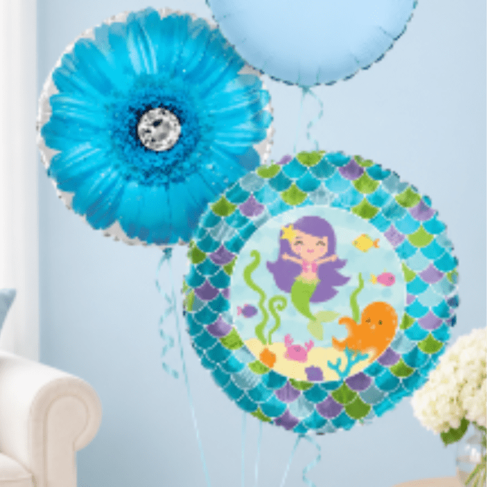 Mermaid Blue Balloon Bundle