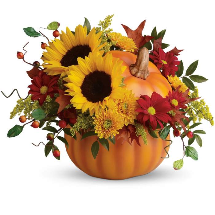 Teleflora's Pretty Pumpkin Bouquet