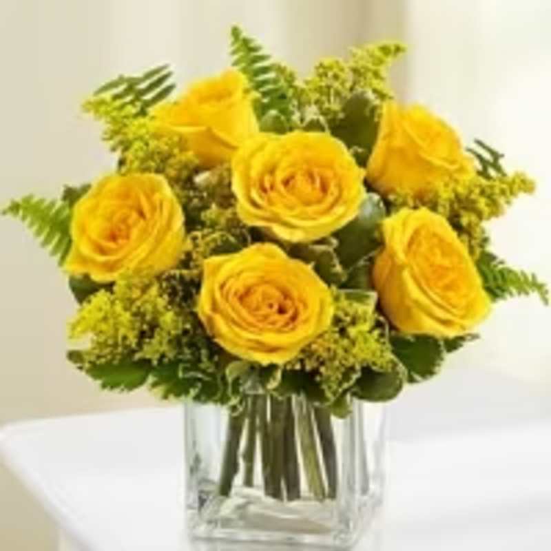 Golden Glow Cube Arrangement