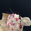 White and pink roses