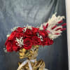Beautiful arrangement with red roses