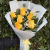 Bright, happy, and full of charm&mdash;this wrapped handheld bouquet features 6 vibrant