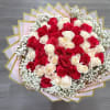 25 HOT PINK ROSES
25 WHITE ROSES
PINK PAPER ( THE DESIGN OF PAPER