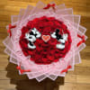 ramo de rosas elaborado con personajes por personalizar 40 rosas en precio