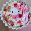 unidad de 50 rosas y una hello kitty