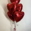 6 globos corazon