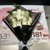 1  dozen radiant white roses wrapped in exclusive korean paper for