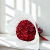 Enjoy 36 roses with white wrapping paper . Elegance and luxury 