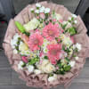 Mix bloom bouquet 
Pink and white themed 