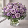 Lavender Dream Luxe greets the recipient with a soft, romantic bloom of