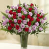 The perfect harmony of passion and royalty red and purple roses blended