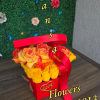 A box full of love &mdash; our heart-shaped floral arrangement is the