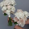 White and dusty roses for a classic modern look. Price is for