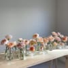 Set of 12 bud vases, perfect for decorating any occasion! 
Just let