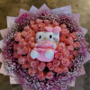 A beautiful and sweet Hello kitty bouquet  that conveys love and