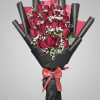 The Velvet Passion is a  bouquet of 25 red roses, a