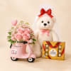 A soft and romantic floral gift featuring delicate blush roses, beautifully arranged