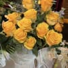 1 dozen yellow roses